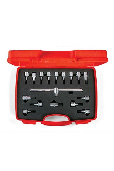 İzeltaş Iseltas 1113006017   1/2 Socket Allen and Torque Set 17 Pieces