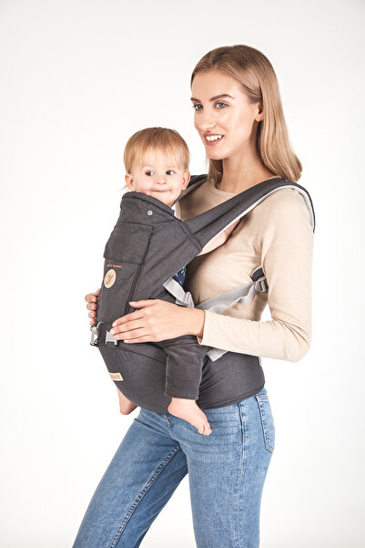 Colibro Colibro Honey 6-in-1 ergonomic baby carrier with removable seat, Dark gray