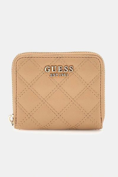 Guess Gıully Slg Small Zip Around Women's Beige Wallet Swqg8748137-Beı
