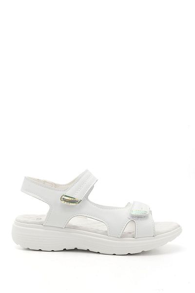GÖNDERİ(R) Sandale confortabile cu velcro alb pentru femei/fete