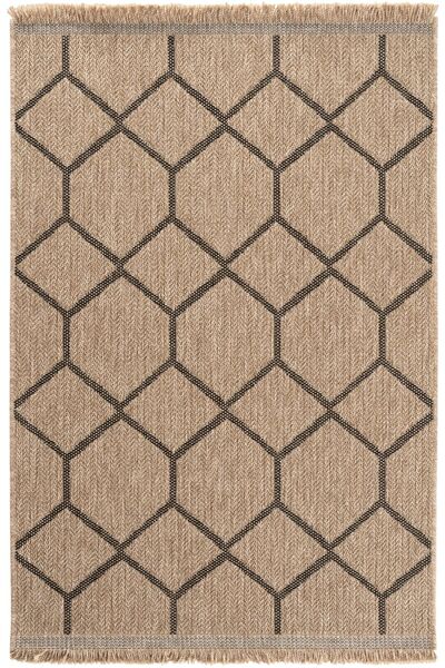 Cool Halı Mocha 669 Siyah Halı Kilim Salon Mutfak Koridor Kesme Yolluk Jüt Ha...