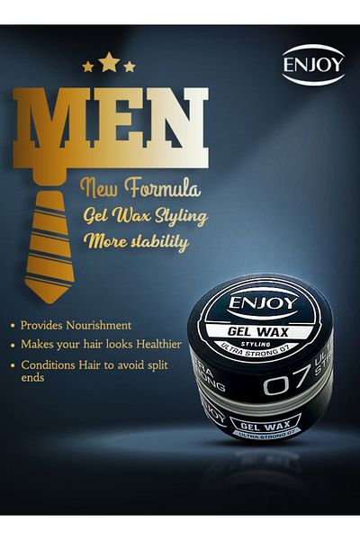 Enjoy Hair Wax 07 Cream – Strong Hold & Natural Shine For Effortless, Non-sticky Styling