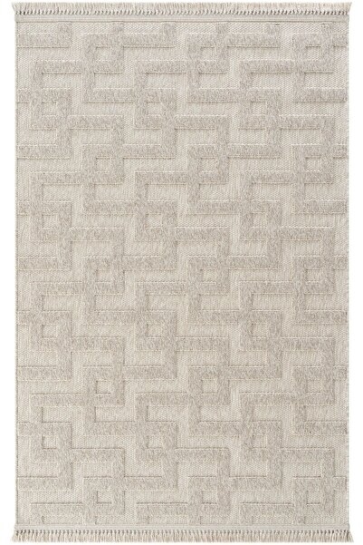 Cool Halı Oscar 7510 Bej Hav Toz Vermez Hasır Dokulu Salon Mutfak Koridor Halısı