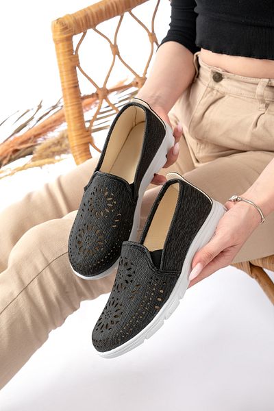 Slipcat Women's Laser Cut Casual Shoes Mother Work-Office Orthopedic Daily Ballet Shoes