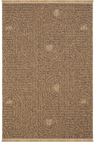 Cool Halı Hasır 623 Kahve Halı İnce Mutfak Halısı Yazlık Halı Kilim Kesme Hal...