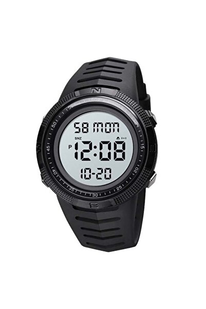 HALAMODO ساعة يد رياضية رقمية مضيئة مقاومة للماء للرجال 1632 مع تقويم وتاريخ