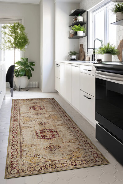 Cool Halı Private Otantik Mutfak Halısı Yolluk Leke Tutmaz Tezgah Önü Mutfak ...