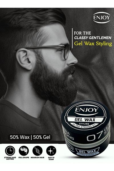 Enjoy Hair Wax 07 Cream – Strong Hold & Natural Shine For Effortless, Non-sticky Styling