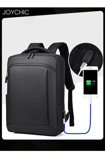 HALAMODO Travel Laptop Backpack Oxford Waterproof Computer Daypack Schoolbag with USB Charging Port