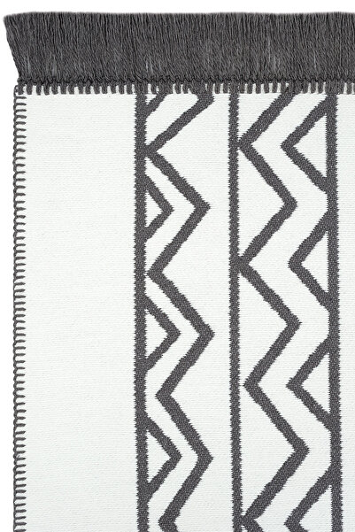 Cool Halı Lovely White Gray Kilim Carpet Double-Sided Machine Washable Summer Rug Kitchen Balcony Bathroom Rug