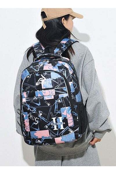 HALAMODO Oxford Travel Business Backpack Waterproof Breathable Bookbag Large Capacity School Bag