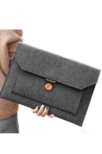 HALAMODO حقيبة كمبيوتر محمول مقاس 13 بوصة لجهاز ماك بوك باللون الرمادي الداكن