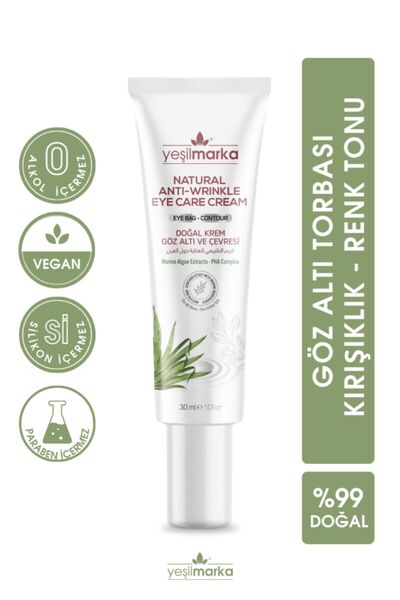 yeşilmarka Doğal Göz Altı Ve Çevresi Kremi- Organik Içerikli Ve Vegan Göz Kre...