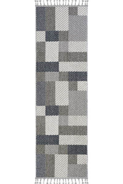 Cool Halı Bress 1403 Gray Runner Curly Bedroom Carpet Long Entrance Hall Corridor Carpet Scandinavian Cutting Carpet