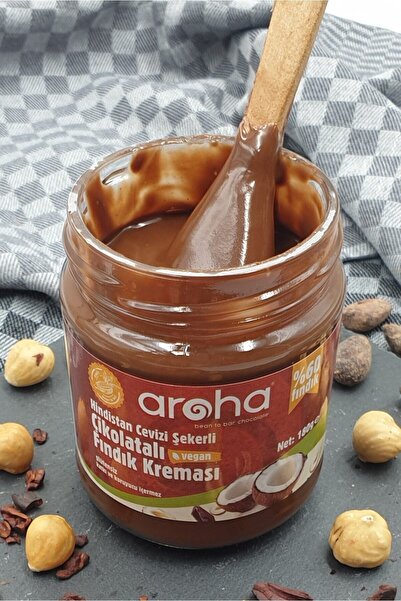 AROHA Hindistan Cevizi Şekerli Çikolatalı Fındık Kreması %72 Fındık - 180 G