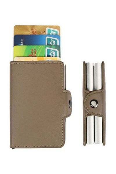 HALAMODO Anti Theft And Automatic Smart Card Holder Grey