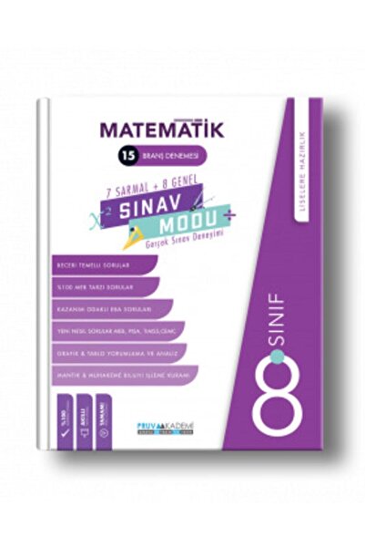 Pruva Akademi Yayınları 8. Sınıf Matematik Denemesi