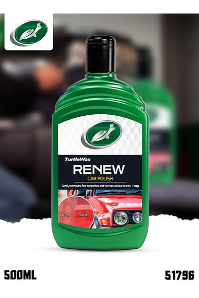Turtle Wax Renew Polish – 500ml, Removes Fine Scratches & Restores Color in One Step