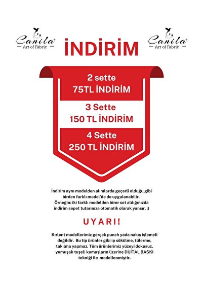 CANİLA Albastru cu model modern - husă de pernă cu fermoar ascuns pe două fețe