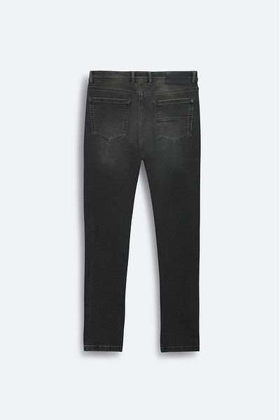 Avva Men's Gray Rio Skinny Fit Tumbled Wash Jean Trousers A42Y3512