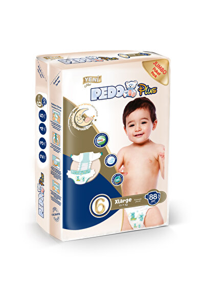 Pedo 6 Numara Xl Bebek Bezi Jumbo Paket 88 Adet