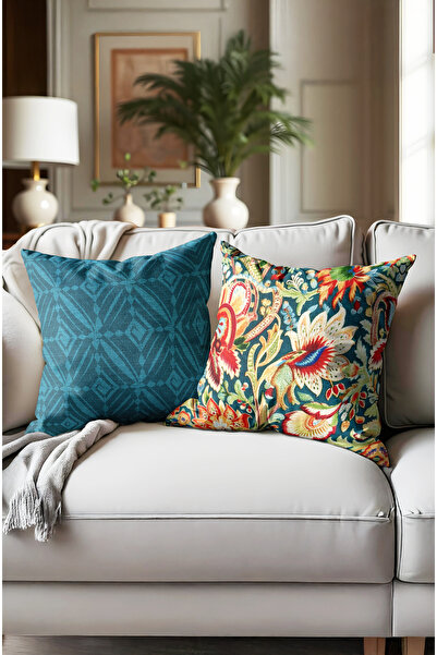 CANİLA غطاء وسادة بسحاب مخفي مطبوع رقميًا من قماش الجاكار