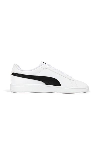 Puma 392336 -08 Smash 3,0 Buck Λευκά Μαύρα Casual Παπούτσια