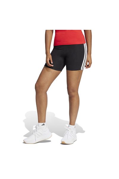 adidas Essentials 3-pruhové cyklistické šortky s vysokým pasem