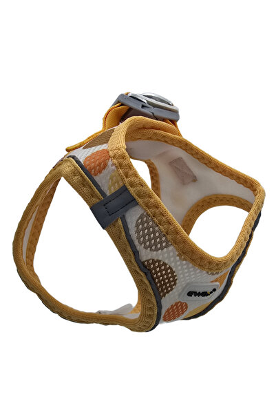 EWOX Air Mash Yellow Polka Dot Chest Harness 3XS
