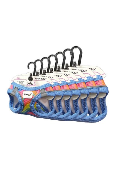 EWOX Air Mesh Rainbow Patterned Chest Harness 2XS