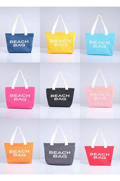 Sebir Moda Beach Bag Written Knitwear Beach Bag