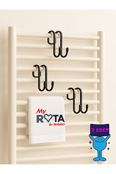 MY ROTA EV ÜRÜNLERİ Rota Kanca, 3 ADET, Havlupan Askısı, Opsiyonel Kanca