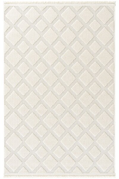 Cool Halı Oscar 7507 Krem Hav Toz Vermez Hasır Dokulu Salon Mutfak Koridor Ha...