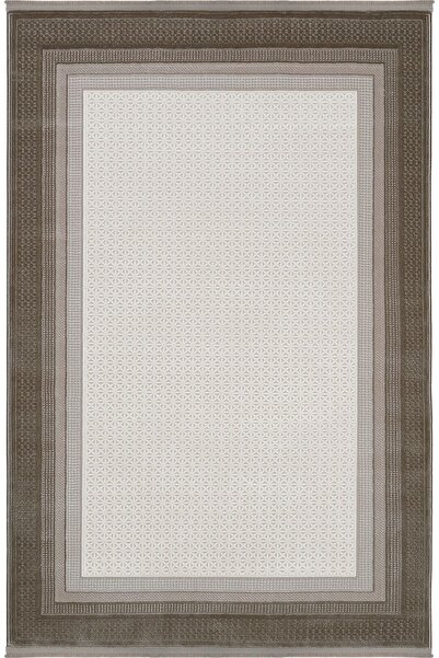 Cool Halı Pella 6817 Krem Halı Yolluk Kahverengi Oturma Odası Halısı Yatak Od...