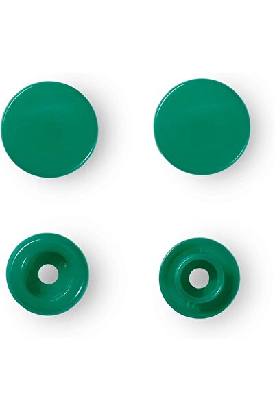 Celines Wonders Kalite Garanti Jant Süsü T5=12,5 mm Kapaklı Çıtçıt Seti, 10 Takım, Plastik, Çıt Çıt Seti, Koyu Yeşil