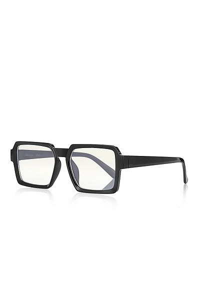 Kinary Sunglasses Black Transparent Lens 2041
