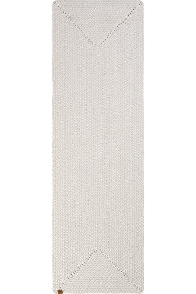 Cool Halı Glenn 605 Beyaz Yolluk Uzun Antre Hol Koridor Banyo Halısı Hasır Do...