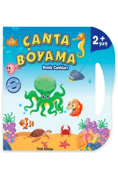 yeti kitap Çanta Boyama : Deniz Canlıları / Feyyaz Ulaş / Yeti Kitap / 978625...