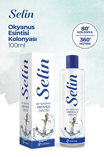 Selin Parfümlü Kolonya Okyanus Esintisi 400 ml 3'lü Set