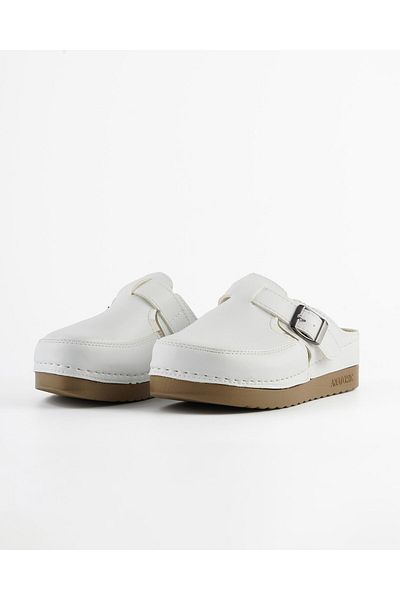 DR KLOMPA Women's Slippers Ms669 White Fanetta Orthopedic Sabo Slippers