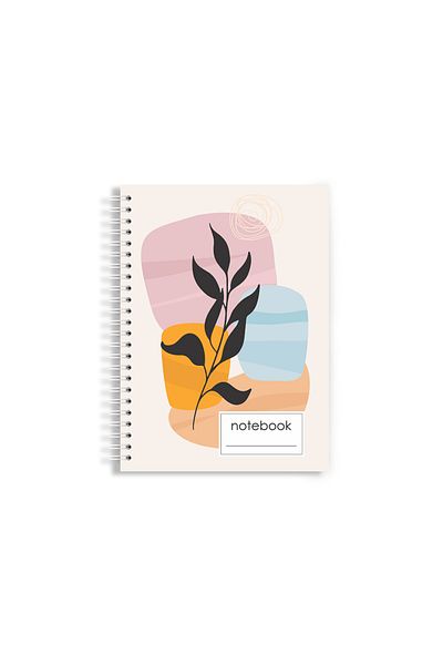 Arhi Design A4 Hardcover Notebook (LOG), 140 Spiral Pages, Mathematics, 2 Pcs/set