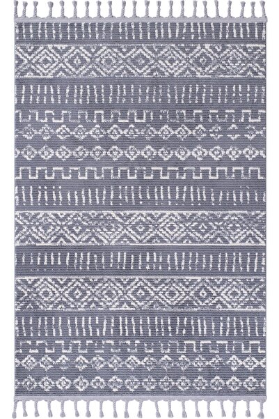 Cool Halı Pera 1005 Gri Krem Hav Vermez Yumuşak Doku Mutfak Antre Çocuk Odası...