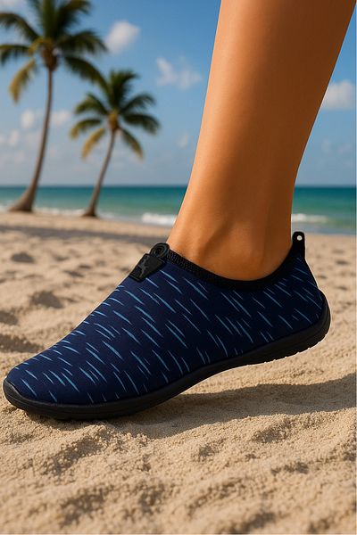 BLACK DEER Hayal Navy Blue-τιρκουάζ Παπούτσια παραλίας και θάλασσας πολλαπλών χρήσεων