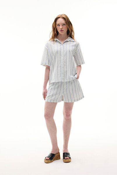 Mudo شورت قصير مخطط