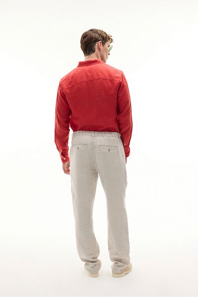 Mudo Slim Fit Long Sleeve Linen Shirt