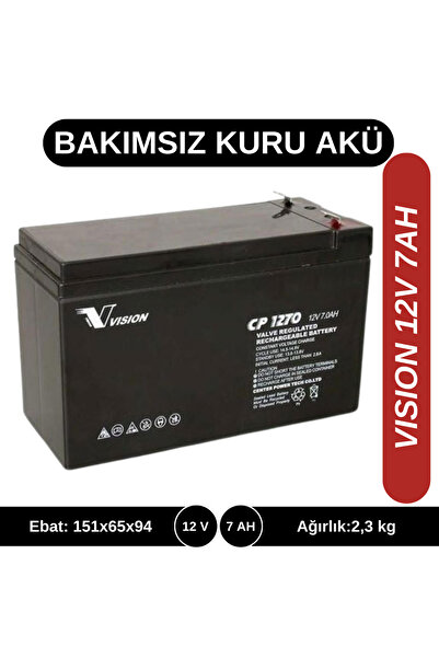 Vision Vısıon 12v 7ah Kuru Tip Akü