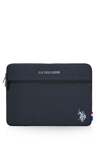 U.S. Polo Assn. حقيبة كمبيوتر محمول وحقيبة عمل باللون الأسود للجنسين Plevr23690