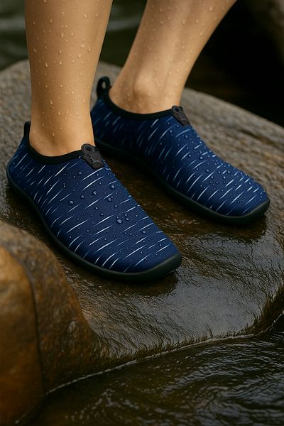 BLACK DEER Hayal Navy Blue-τιρκουάζ Παπούτσια παραλίας και θάλασσας πολλαπλών χρήσεων