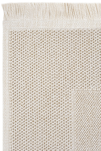 Cool Halı Mirage Beige Carpet Loop Weave Non-Slip Base Machine Washable Modern Living Room Hall Carpet