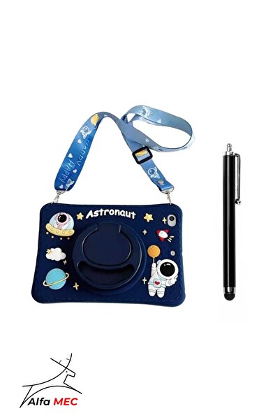 Alfa MEC Apple iPad 9th 8th 7th Generation 10.2" 2021 Compatible Astronaut Case Fun Protection with Stand